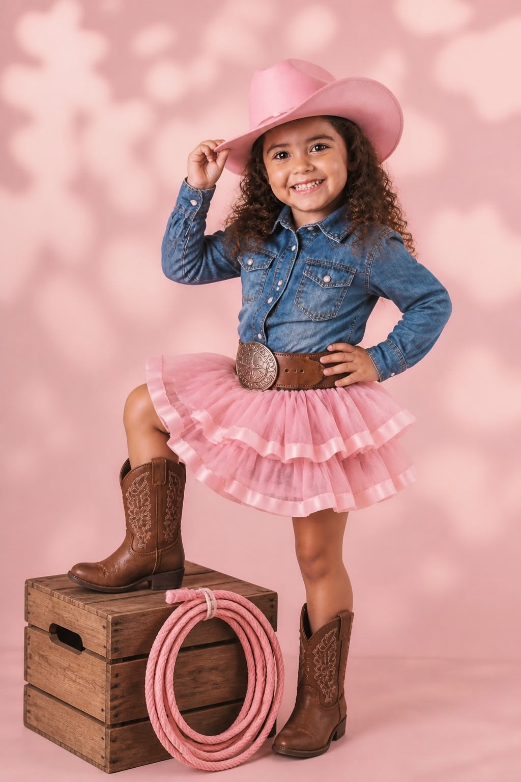Ensaio infantil tema cowgirl